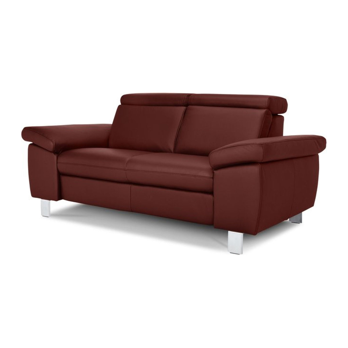 3-Sitzer Sofa TONGA von vito in Rot aus Echtleder und Kunstleder im modernen Design - Bild 1