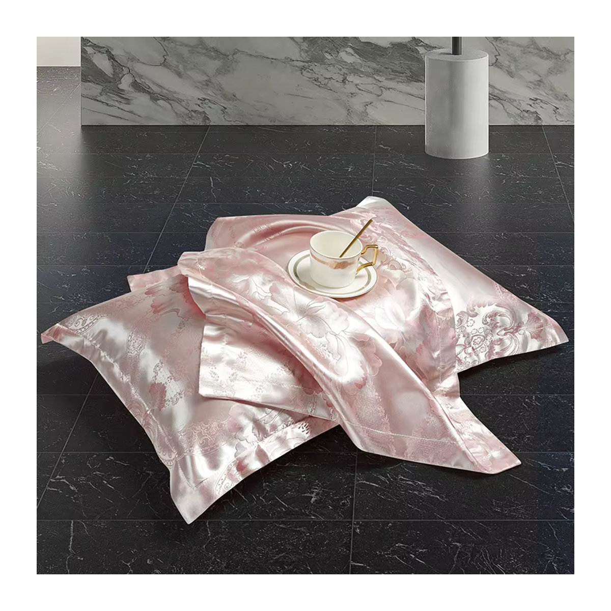 3-teiliges Bettwäsche-Set aus weichem und hautfreundlichem Stoff für dein Schlafzimmer in europäischem Luxus-Design - Bild 3
