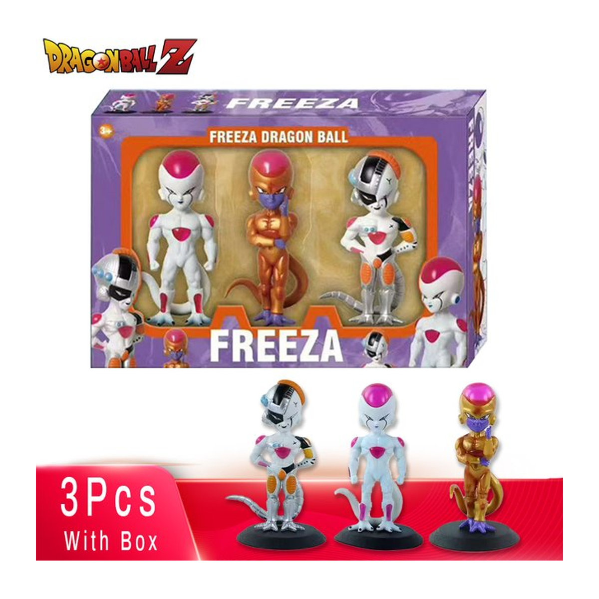 3-teiliges Set Ichiban Kuji Dragon Ball Z Freezer Actionfiguren aus Kunststoff, mehrfarbig - Bild 1