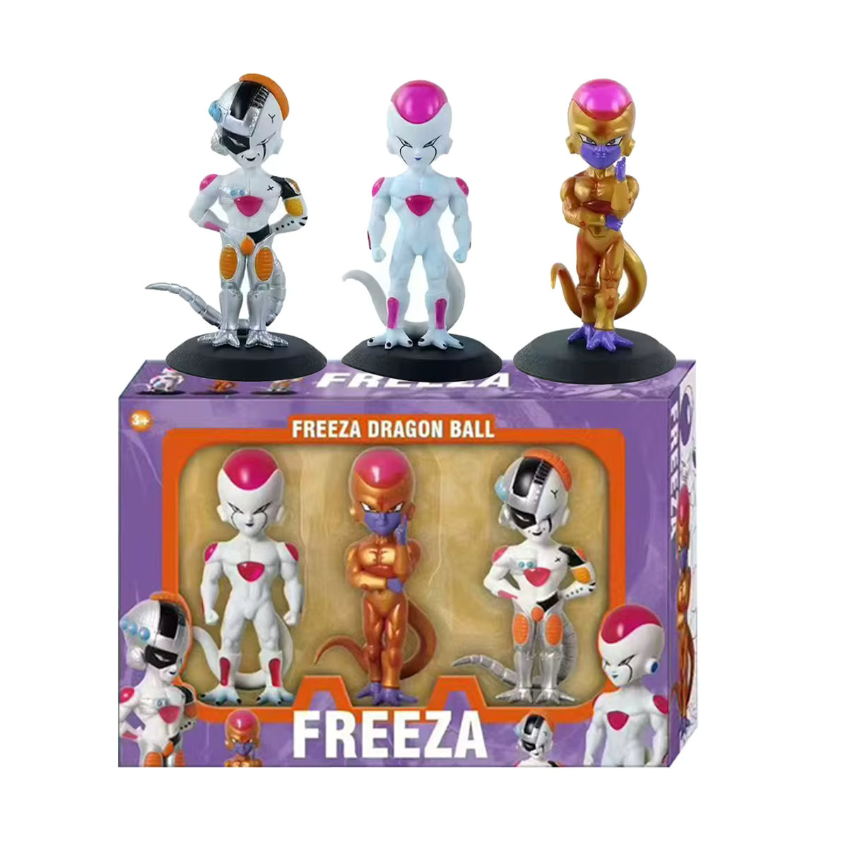 3-teiliges Set Ichiban Kuji Dragon Ball Z Freezer Actionfiguren aus Kunststoff, mehrfarbig - Bild 3