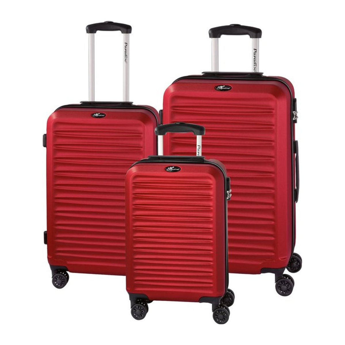 3-tlg. Trolley-Set Havanna 2.0 von Inspirion in Rot aus Kunststoff, modern - Bild 1