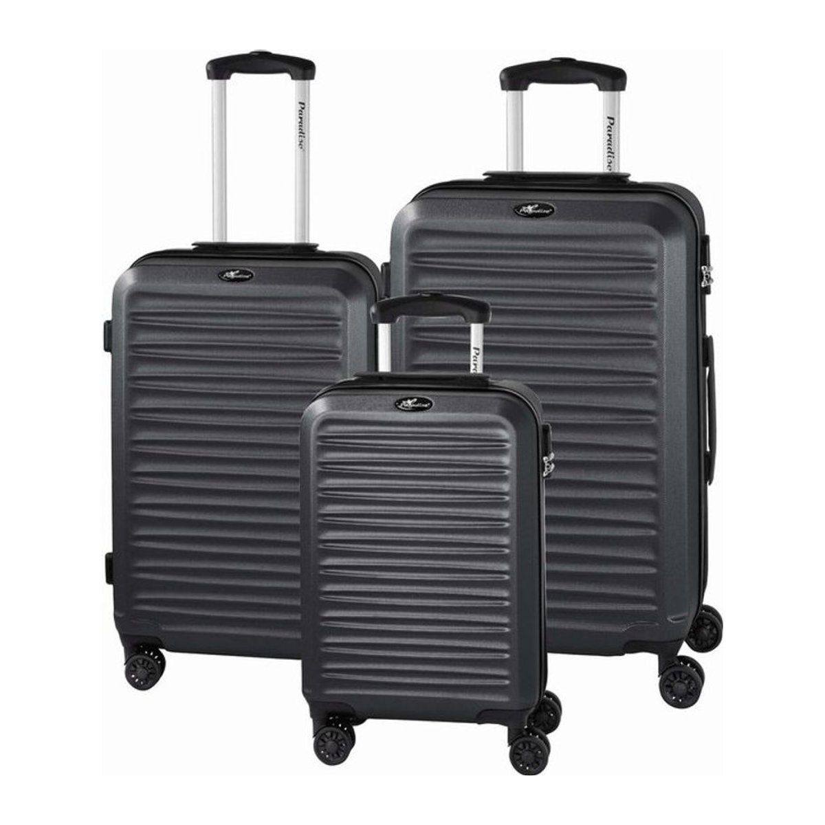 3-tlg. Trolley-Set Havanna 2.0 von Inspirion in Schwarz aus Kunststoff im modernen Design - Bild 1