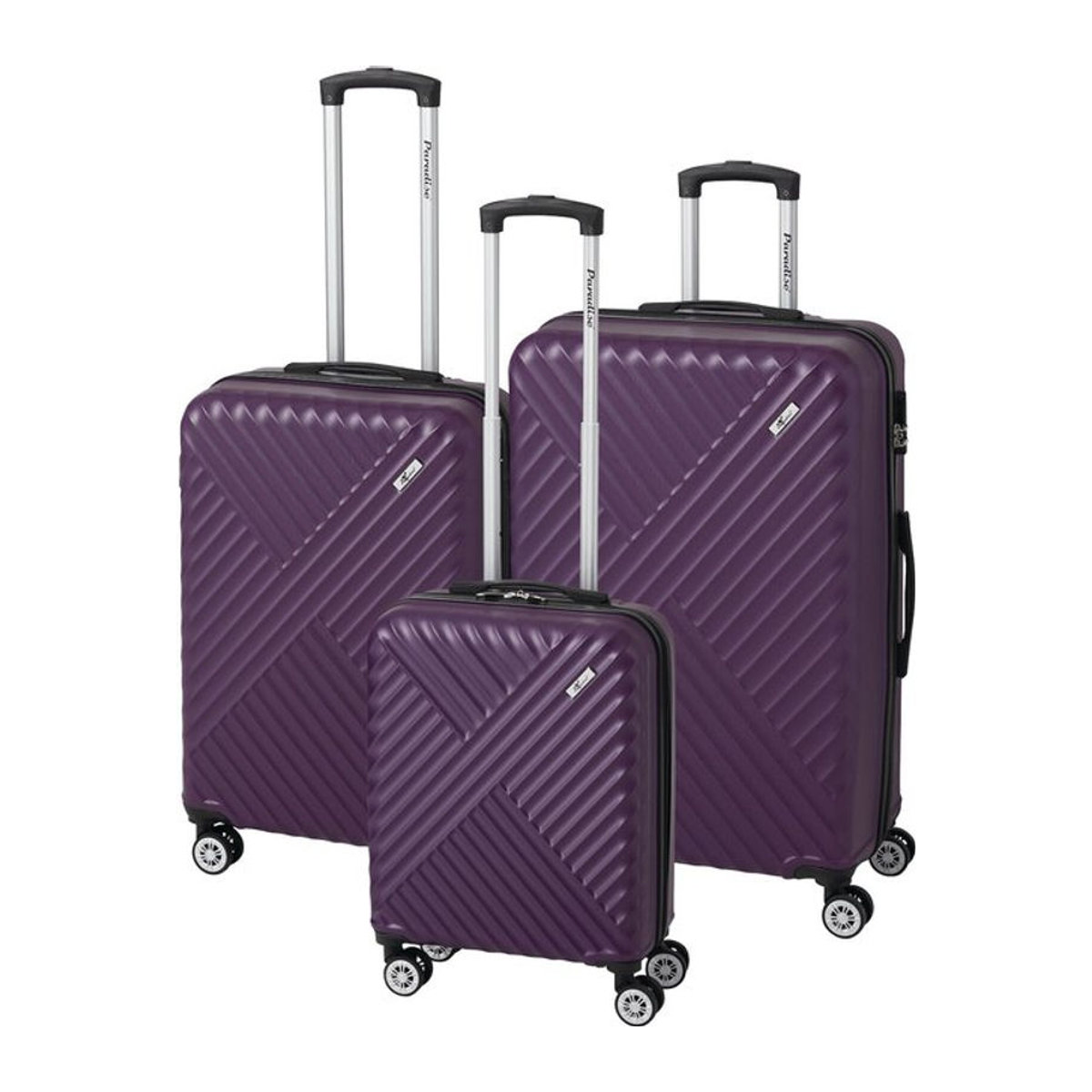 3-tlg. Trolley-Set Kingston in Lila - Bild 1