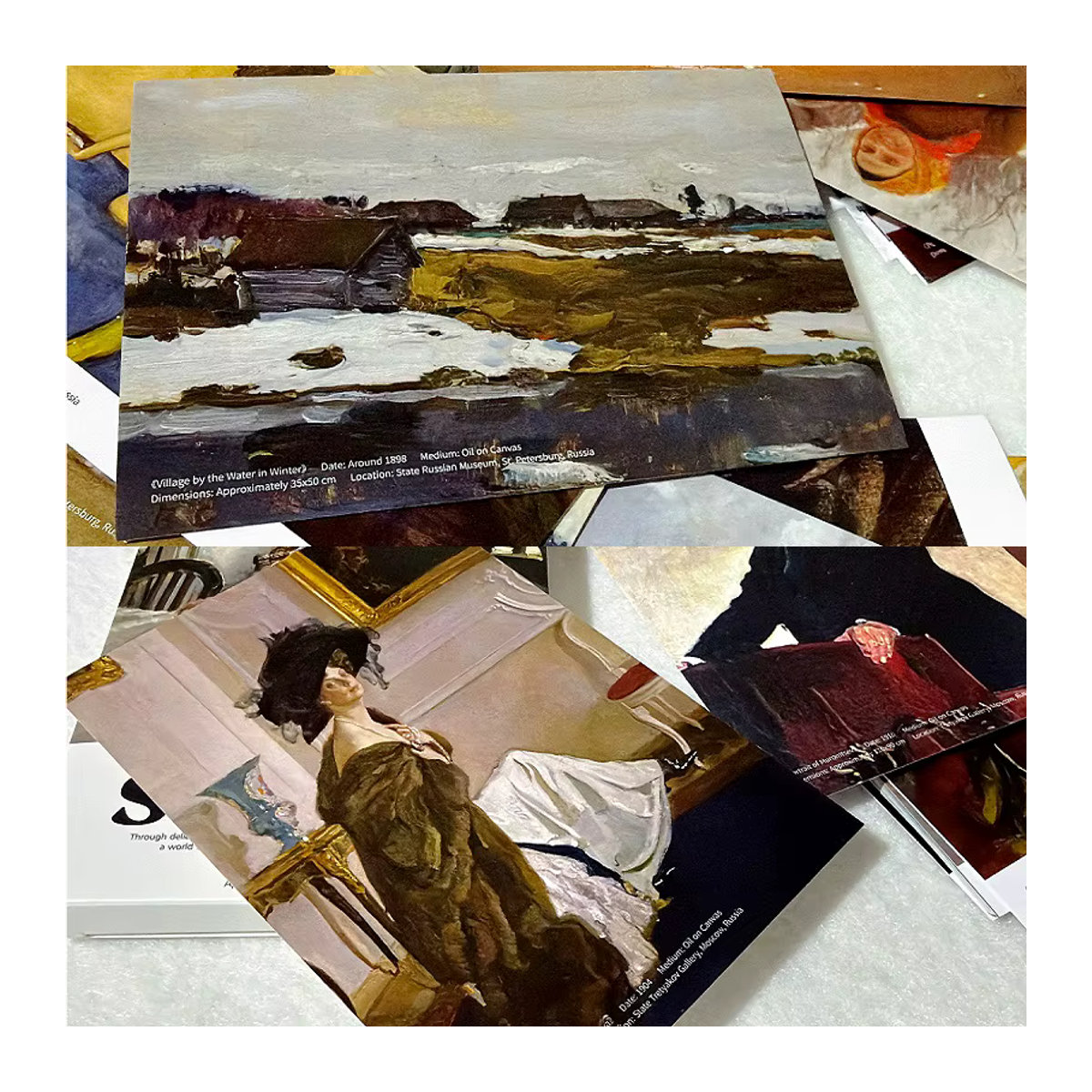 30 Stück nbyinto Postkarten mit Valentin Serov Ölgemälden im Vintage-Stil, mehrfarbig, rechteckig - Bild 3