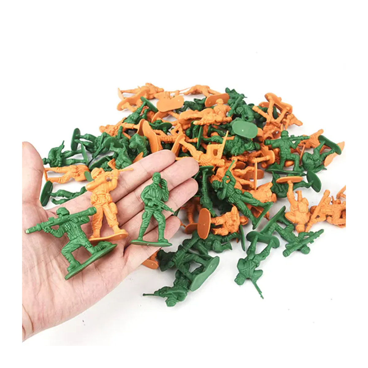 30er Set TMZ Armee Actionfiguren aus Kunststoff für Sandtisch und Desktop Dekoration, mehrfarbig, Höhe: 5 cm - Bild 2