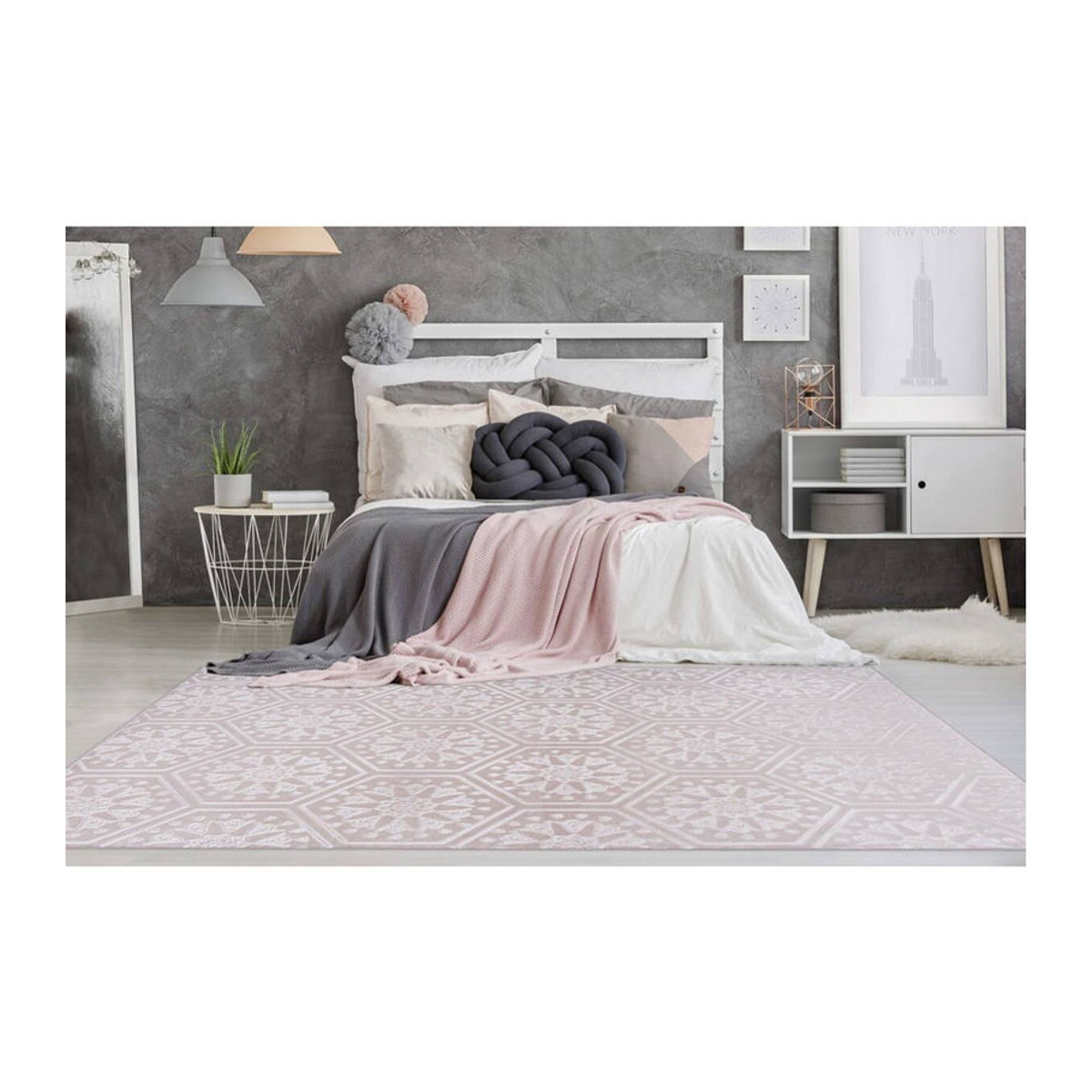 360Living Teppich Monroe in Rosa, B/L: 120 x 170 cm - Bild 5