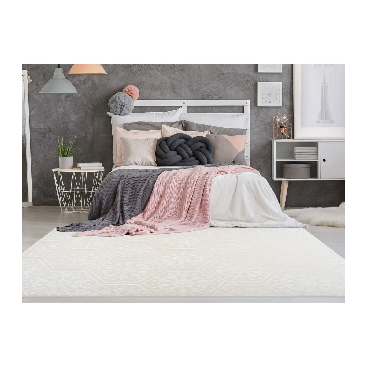 360Living Teppich Monroe in Weiß B/L: 160 x 230 cm - Bild 2