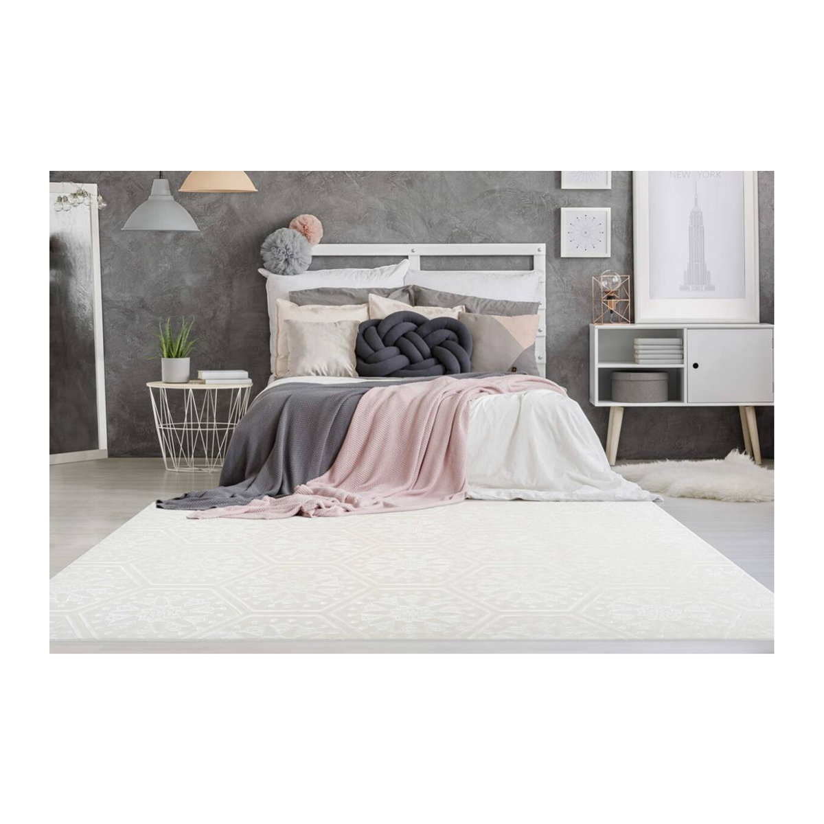 360Living Teppich Monroe in Weiß B/L: 160 x 230 cm - Bild 3