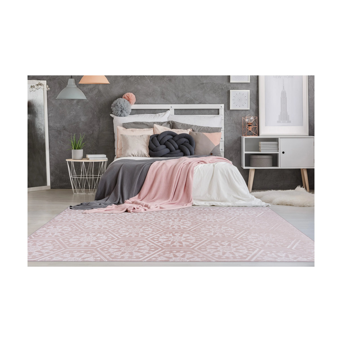 360Living Teppich Monroe Rosa B/H: 80 x 150 cm - Bild 2