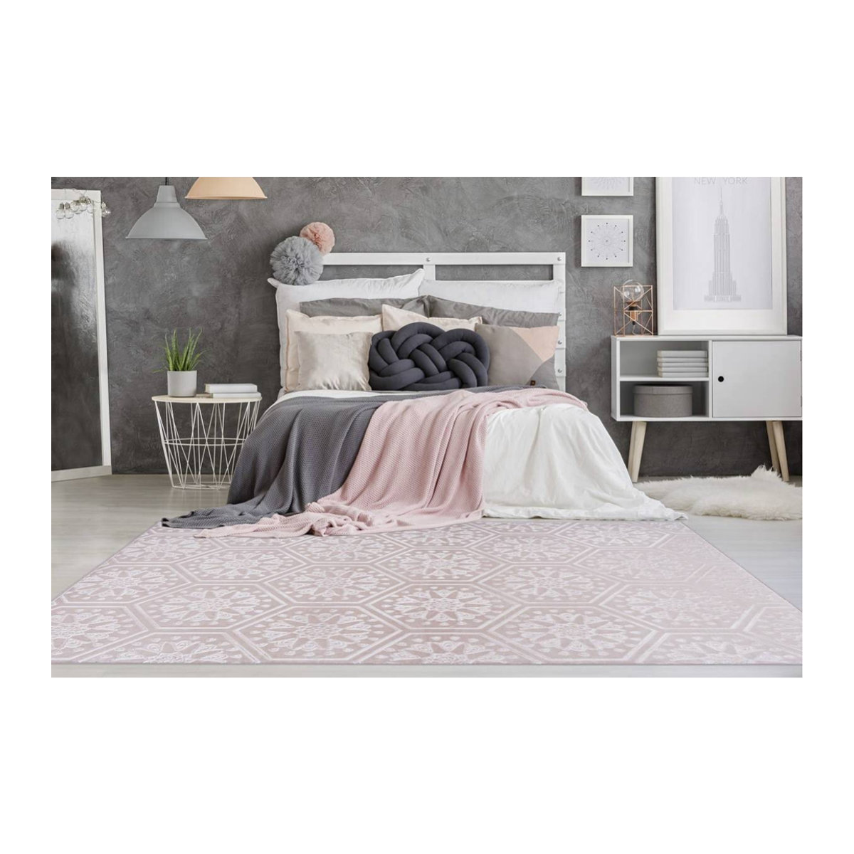 360Living Teppich Monroe Rosa B/H: 80 x 150 cm - Bild 5