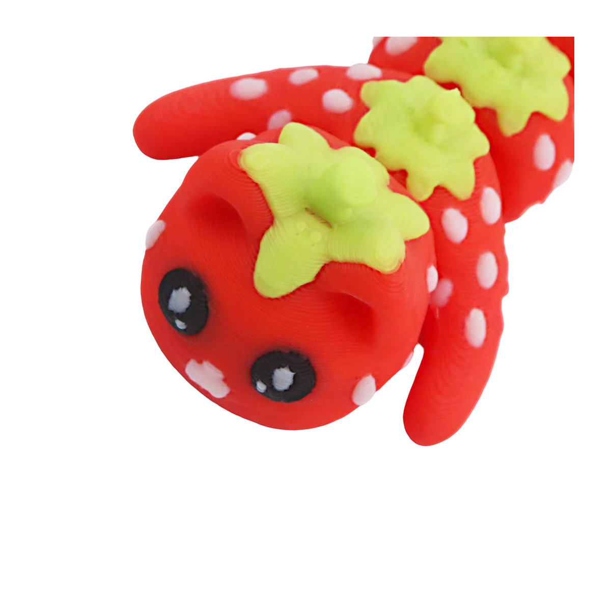 3D-gedruckte Tomatenkatze als mehrfarbiges Tiermodell mit beweglichen Gelenken aus Kunststoff - Bild 3