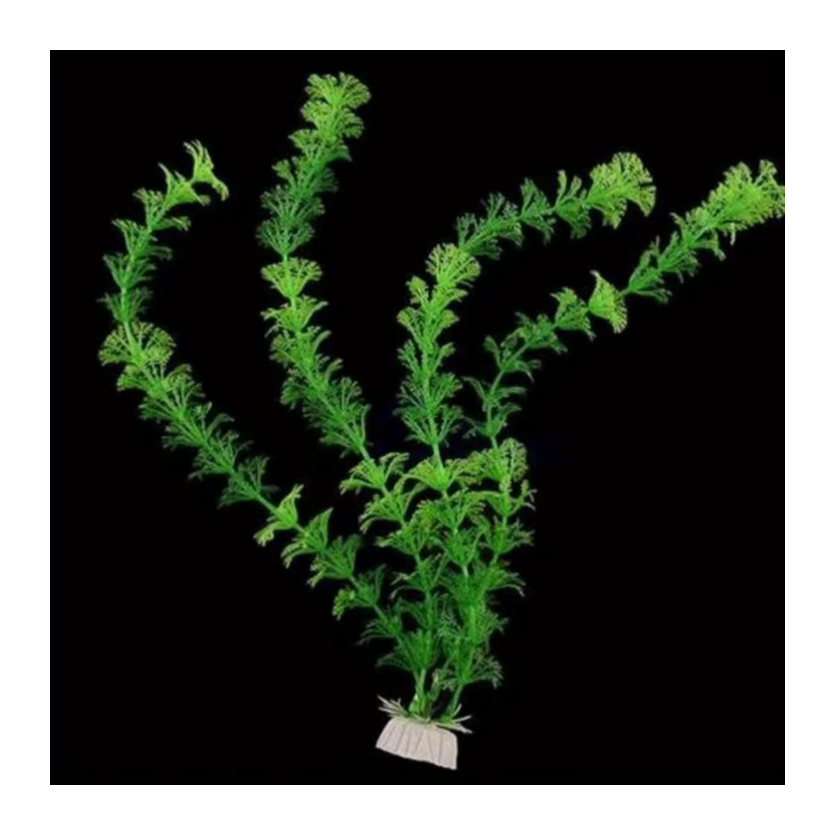 3er-Pack realistische künstliche Aquarienpflanzen aus grünem Kunststoff - Bild 2