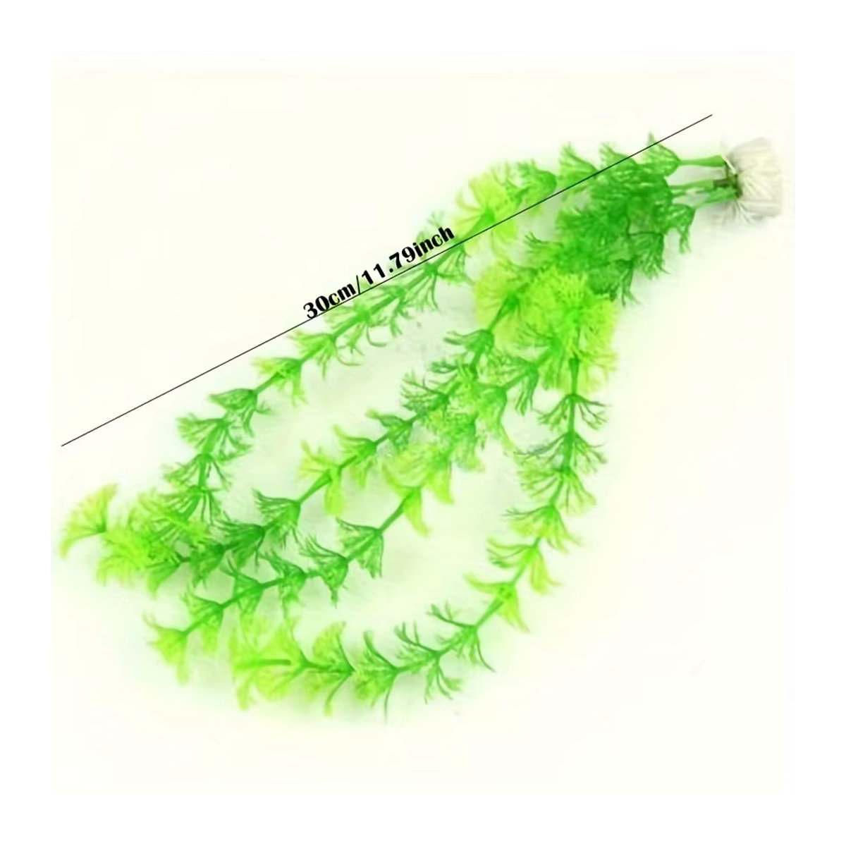 3er-Pack realistische künstliche Aquarienpflanzen aus grünem Kunststoff - Bild 4