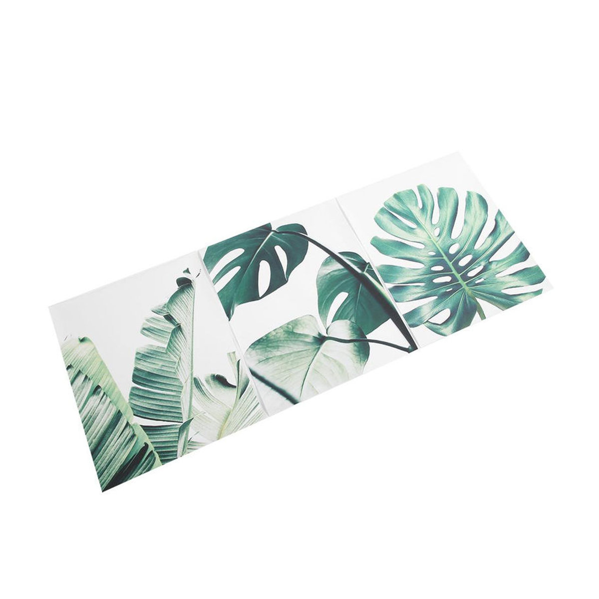 3er-Set CosyHome Leinwandbilder mit grünem Blättermuster, moderne florale Wandkunst für dein Heim oder Büro, B/H: 40 x 50 cm - Bild 6