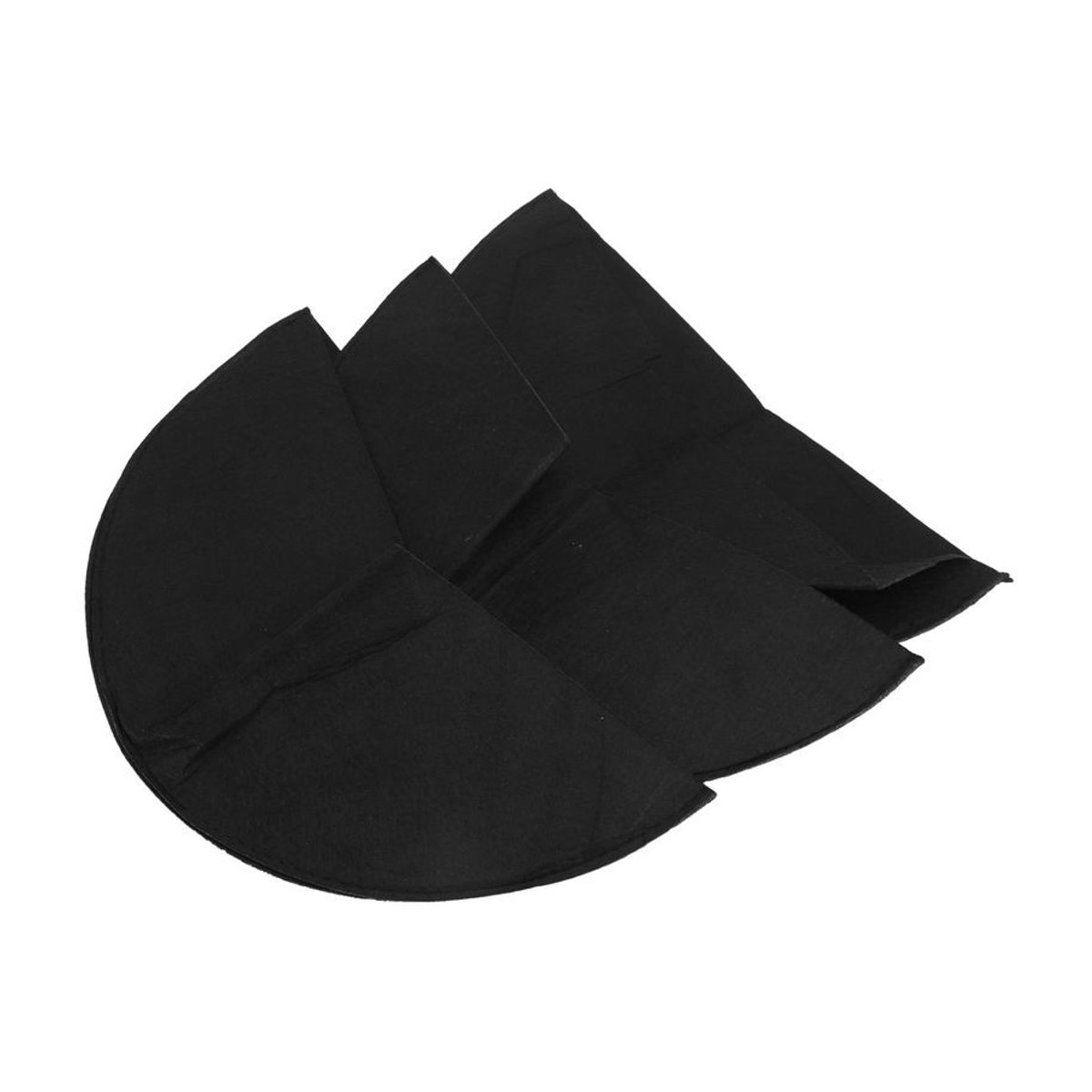 3er Set Igeteck Halbrunde Pflanzgefäßauskleidungen aus Filz in Schwarz für Hängekörbe, Durchmesser: 30,48 cm - Bild 4