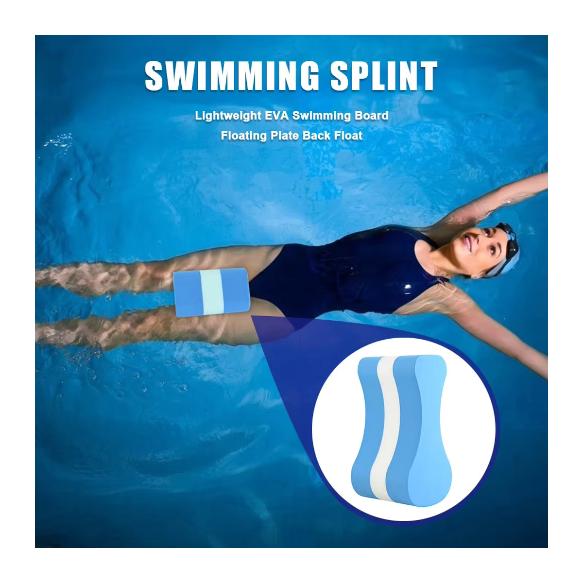 3er-Set Pull Buoy Schwimmhilfe aus EVA-Schaum für erwachsene Schwimmer zur Beintraining und Wasserübungen - Bild 2