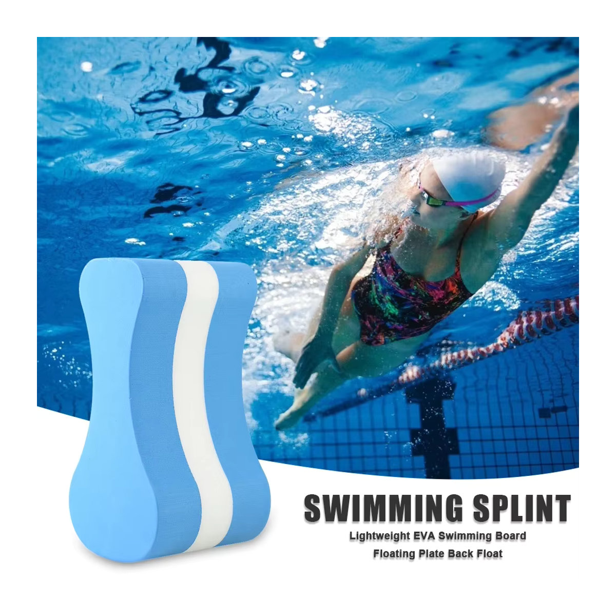 3er-Set Pull Buoy Schwimmhilfe aus EVA-Schaum für erwachsene Schwimmer zur Beintraining und Wasserübungen - Bild 4
