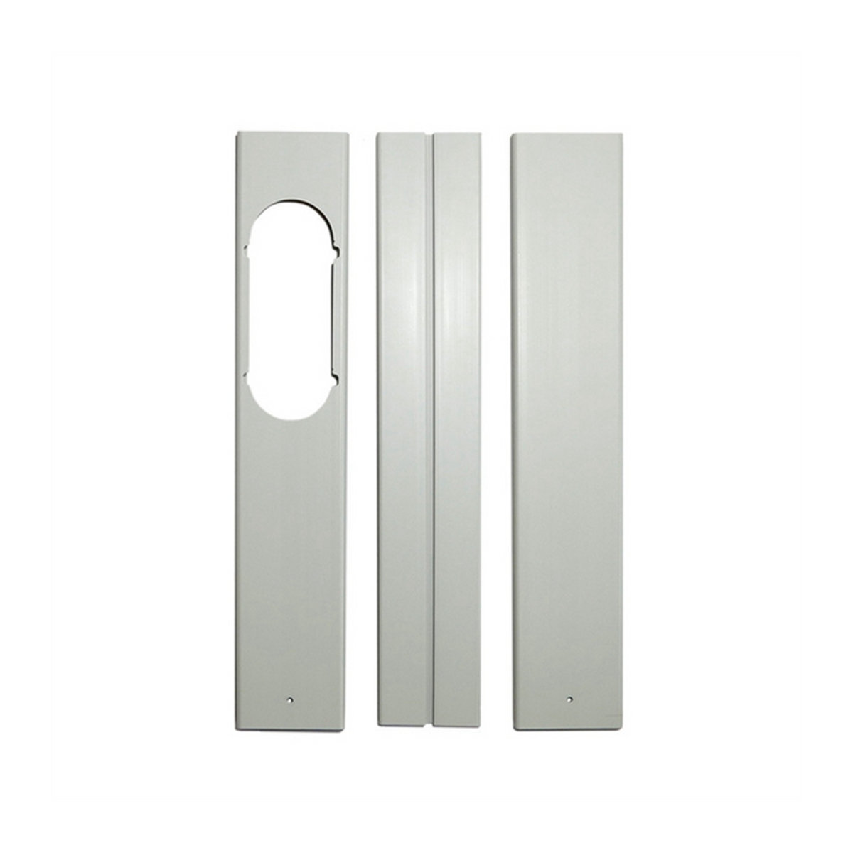 3er Set verstellbare Fensterplatten für Klimaanlagen Zubehör in Weiß, Breite: 55 cm - Bild 1