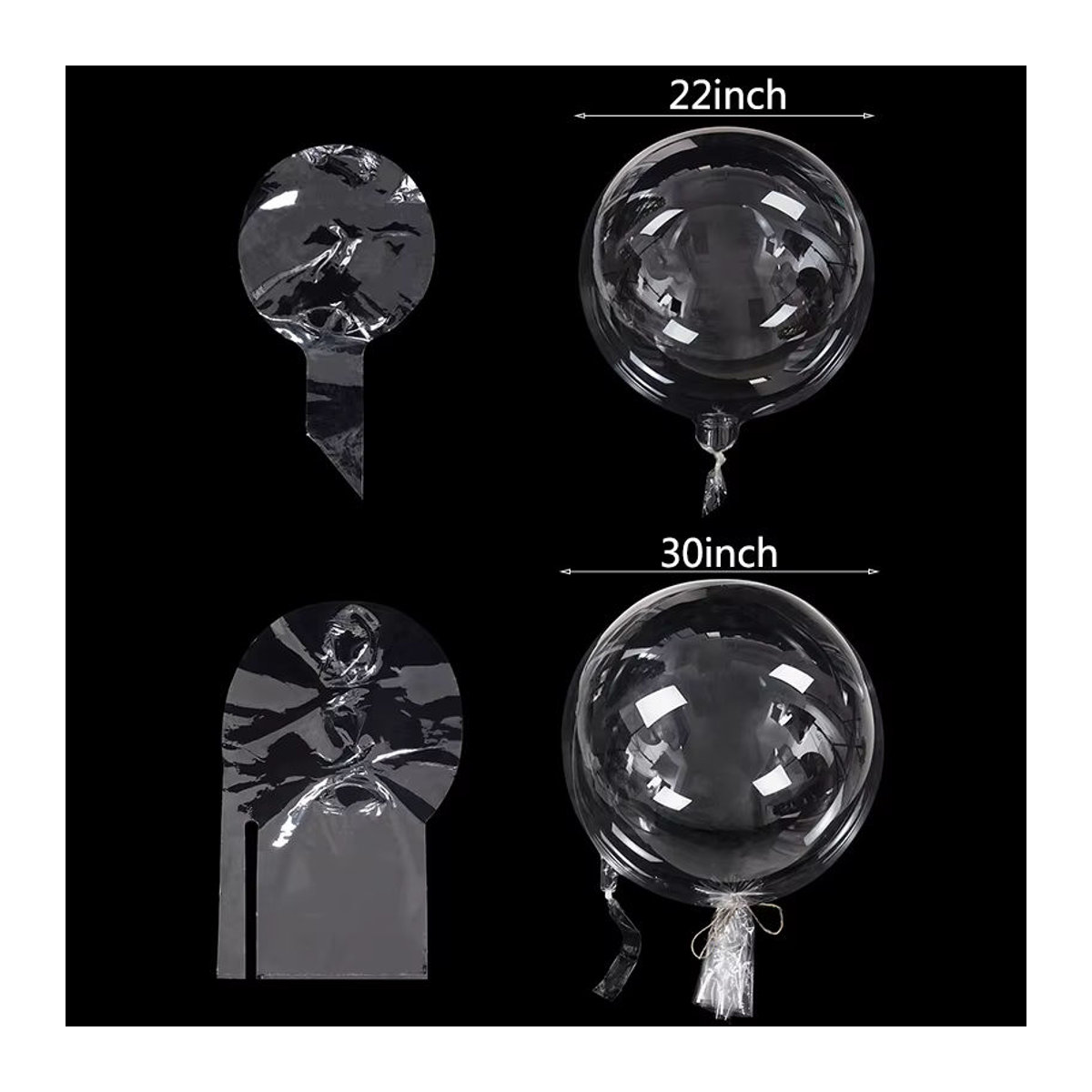 3er Set YONGSNOW Transparentes Bobo Ballon Geschenkpapier im Bohemian Stil für Blumensträuße und Dekorationen - Bild 2