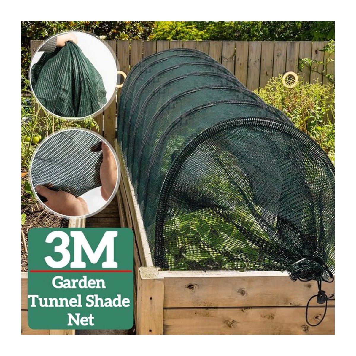 3M Gartentunnel-Schattennetz als faltbare Insektenabdeckung und Gewächshaus für deine Pflanzen - Bild 1
