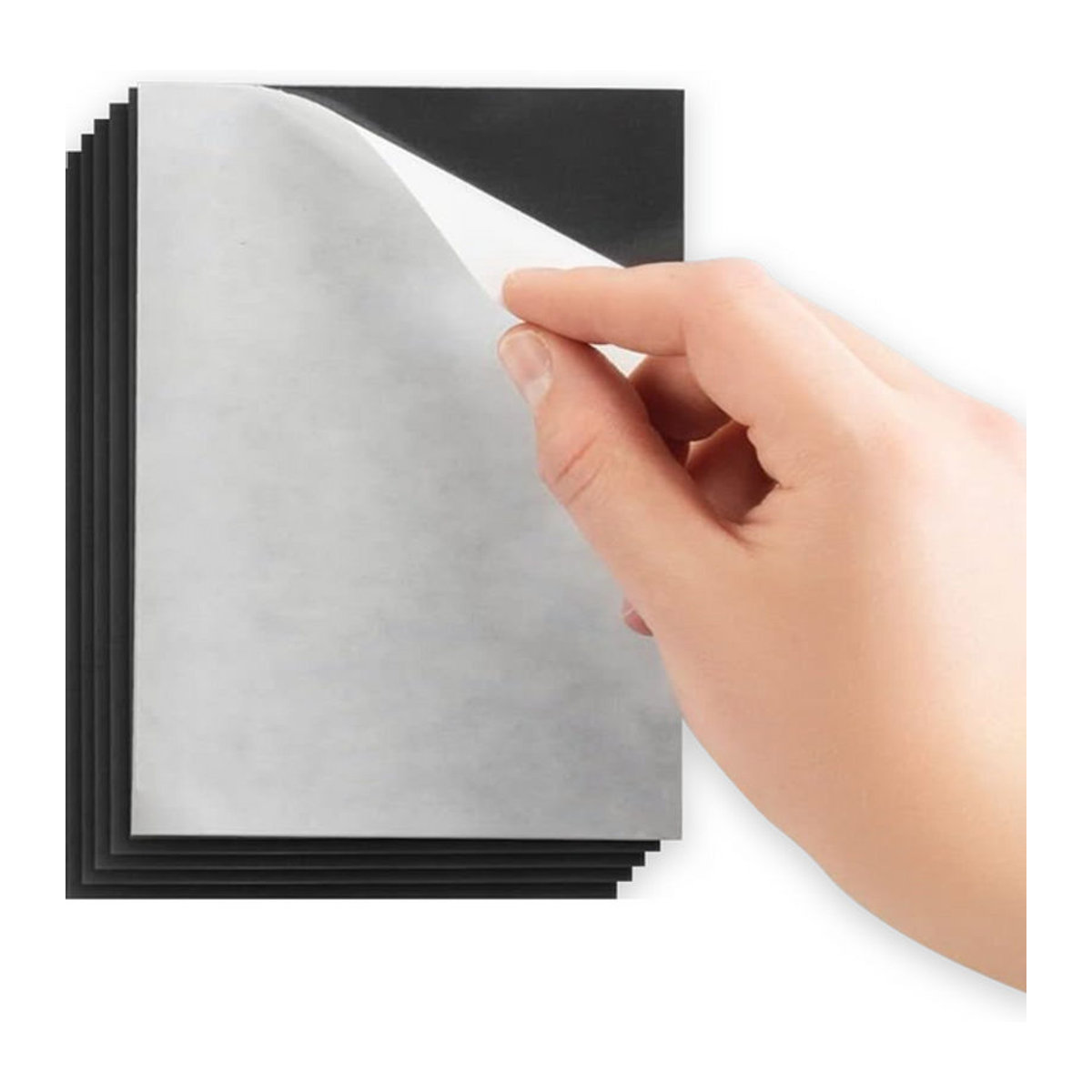 3R Magnetische Klebefolien Weiß, Selbstklebendes Magnetpapier für Fotos, B: 8,9 cm, H: 12,7 cm - Bild 1