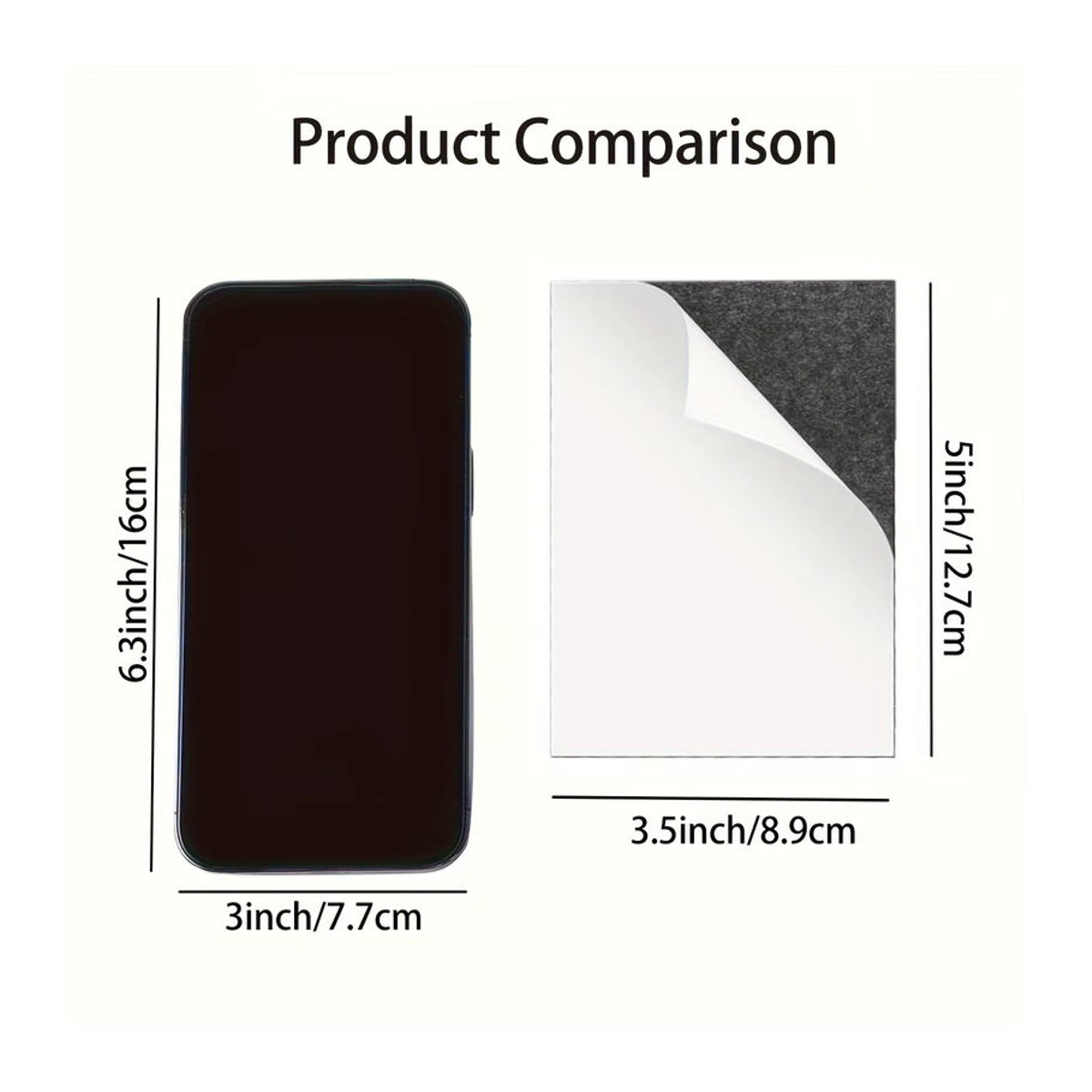 3R Magnetische Klebefolien Weiß, Selbstklebendes Magnetpapier für Fotos, B: 8,9 cm, H: 12,7 cm - Bild 3