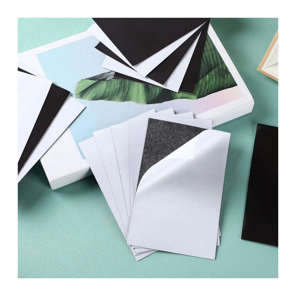 3R Magnetische Klebefolien Weiß, Selbstklebendes Magnetpapier für Fotos, B: 8,9 cm, H: 12,7 cm - Bild 6