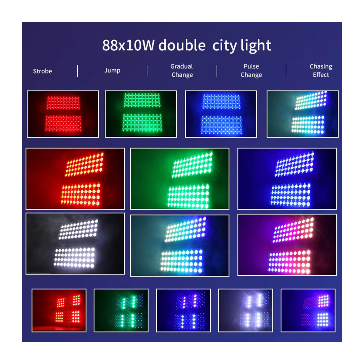 4 in 1 RGBW DMX LED Wall Washer IP65 Wasserdichtes Outdoor Bühnenlicht für Kirche, Konzert und Hochzeit - Bild 4