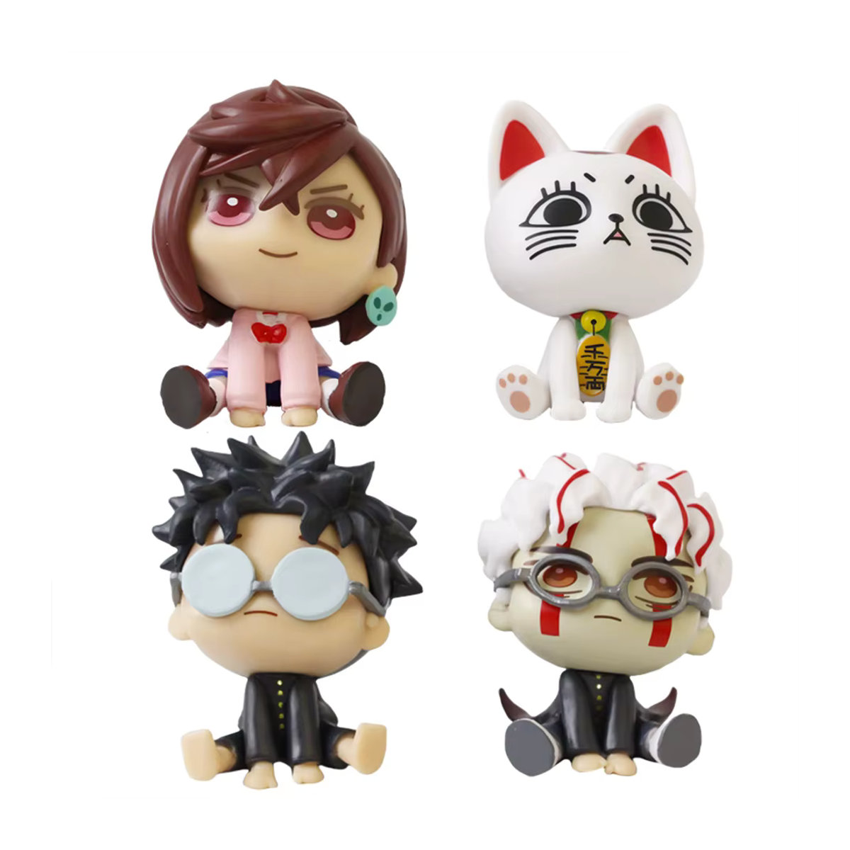 4-teiliges DanDadan Anime Actionfiguren-Set von Bandai, mehrfarbige PVC-Figuren von Momo Ayase und Okarun zur Dekoration - Bild 4