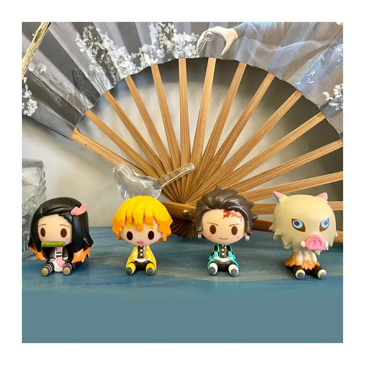4-teiliges Demon Slayer Actionfiguren Set von Bandai mit Kamado Tanjirou, Nezuko und Agatsuma Zenitsu als mehrfarbige Anime-Modelle aus Kunststoff - Bild 5
