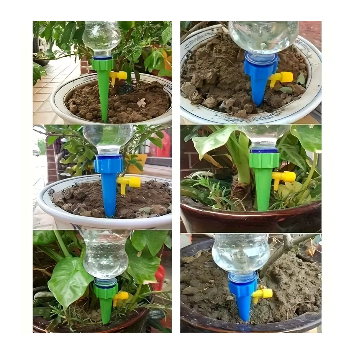 40er-Pack automatische Bewässerungsstäbe mit verstellbarem Tropfsystem aus Kunststoff für Garten und Rasen in verschiedenen Farben - Bild 4