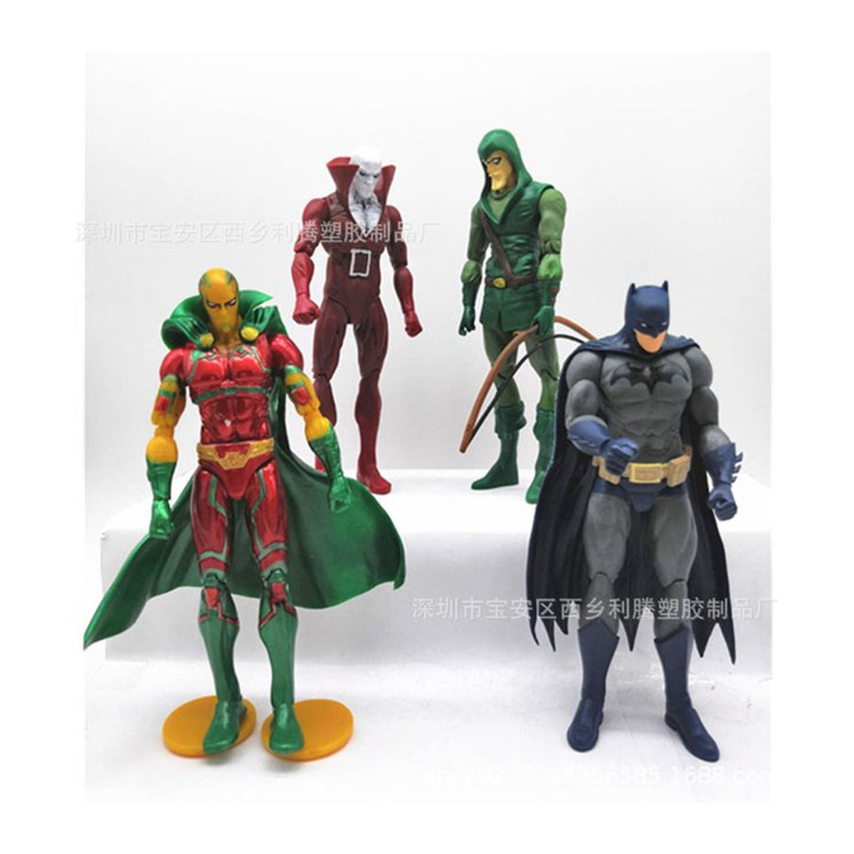 4er Set Bandai DC Helden Figuren Batman Superman Wonder Woman aus Stein und Kunststoff, mehrfarbig, Dekorationsfiguren für Sammler - Bild 1