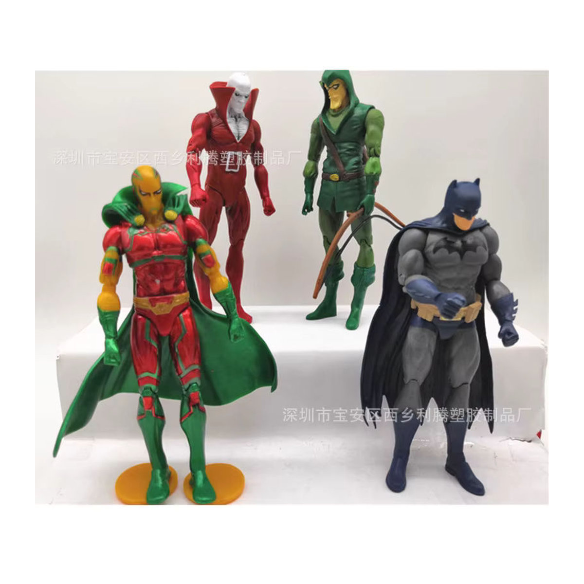 4er Set Bandai DC Helden Figuren Batman Superman Wonder Woman aus Stein und Kunststoff, mehrfarbig, Dekorationsfiguren für Sammler - Bild 4