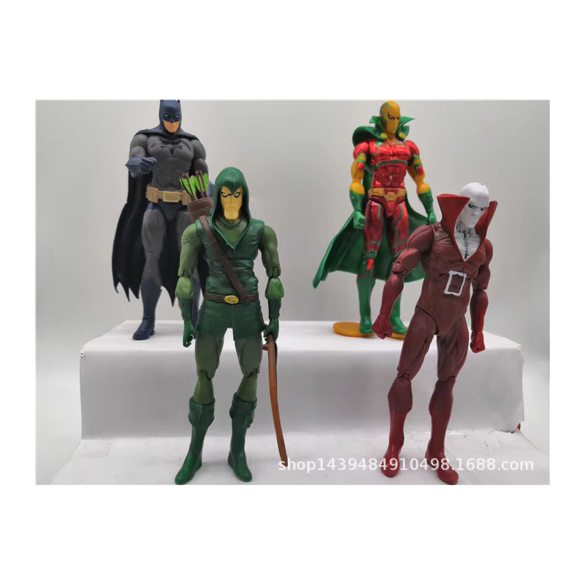 4er Set Bandai DC Helden Figuren Batman Superman Wonder Woman aus Stein und Kunststoff, mehrfarbig, Dekorationsfiguren für Sammler - Bild 6