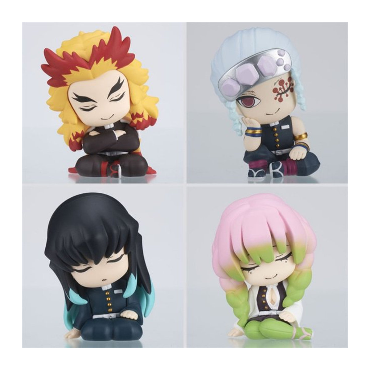 4er-Set Bandai Demon Slayer Q Edition Kugel Ornamente mit Tanjirou Kamado, Zenitsu Agatsuma und Inosuke Hashibira in Mehrfarbig - Bild 1