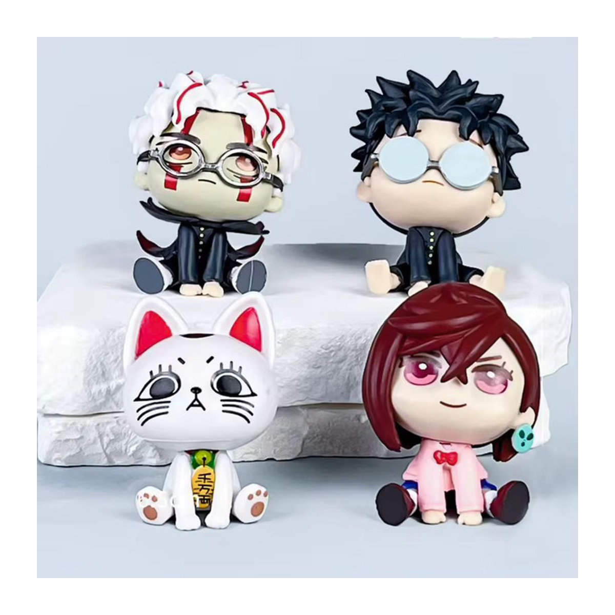 4er-Set DanDadan Anime Figuren aus PVC, Bandai Action Modelle von Momo Ayase und Okarun, mehrfarbige Dekorationsfiguren für Sammler - Bild 6