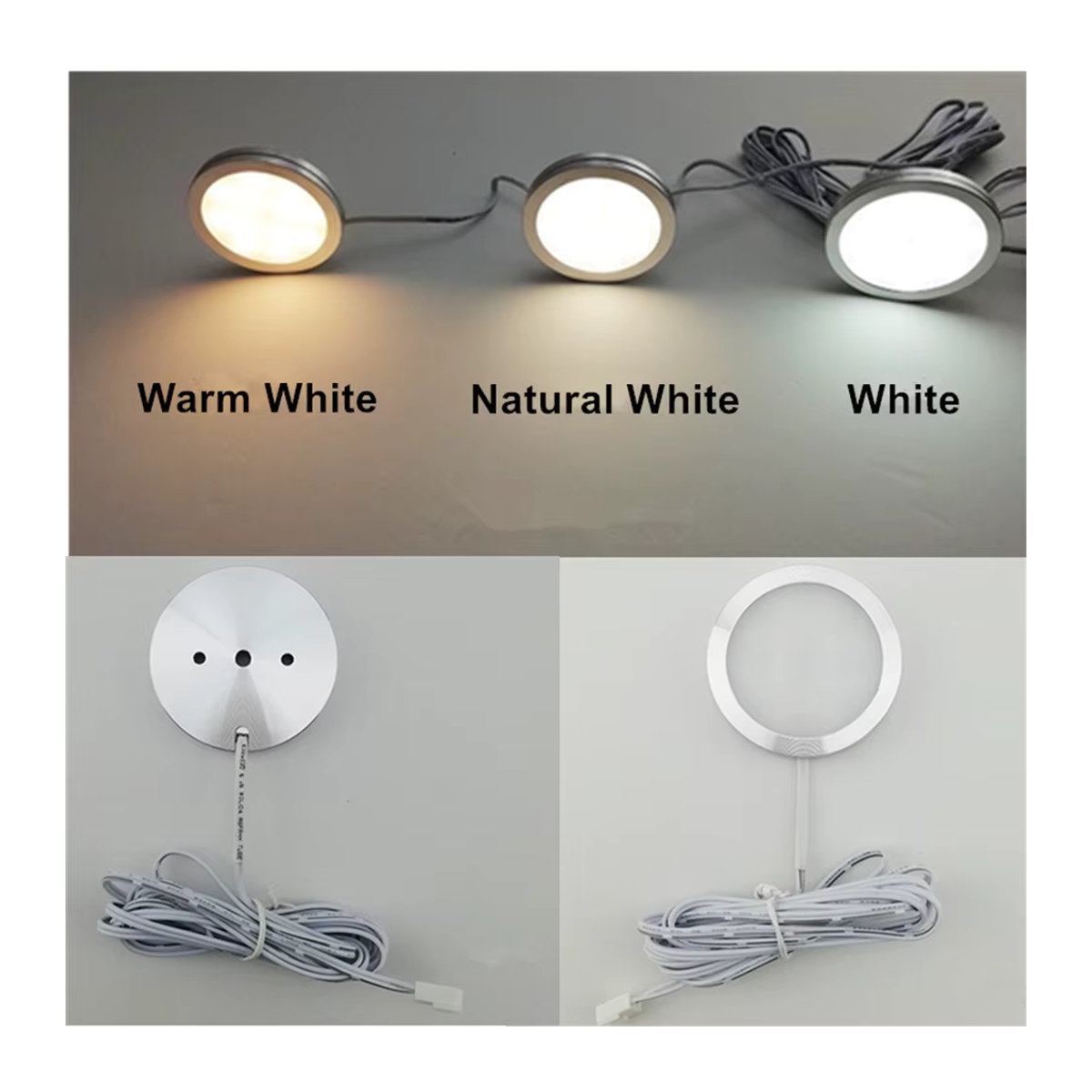 4er-Set LED Innenbeleuchtung für Camper und Caravan in Weiß mit Aluminiumgehäuse und 220V Anschluss - Bild 2