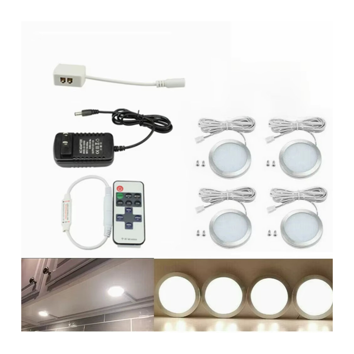 4er-Set LED Innenbeleuchtung für Camper und Caravan in Weiß mit Aluminiumgehäuse und 220V Anschluss - Bild 6