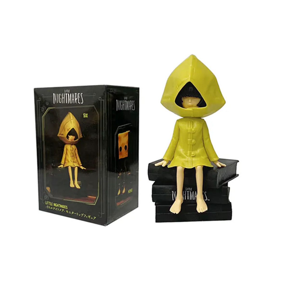 4er-Set Little Nightmares Anime-Figuren von Bandai, PVC Actionfiguren der Charaktere Six und Mono, mehrfarbiges Cartoon-Spielzeug zur Dekoration - Bild 3