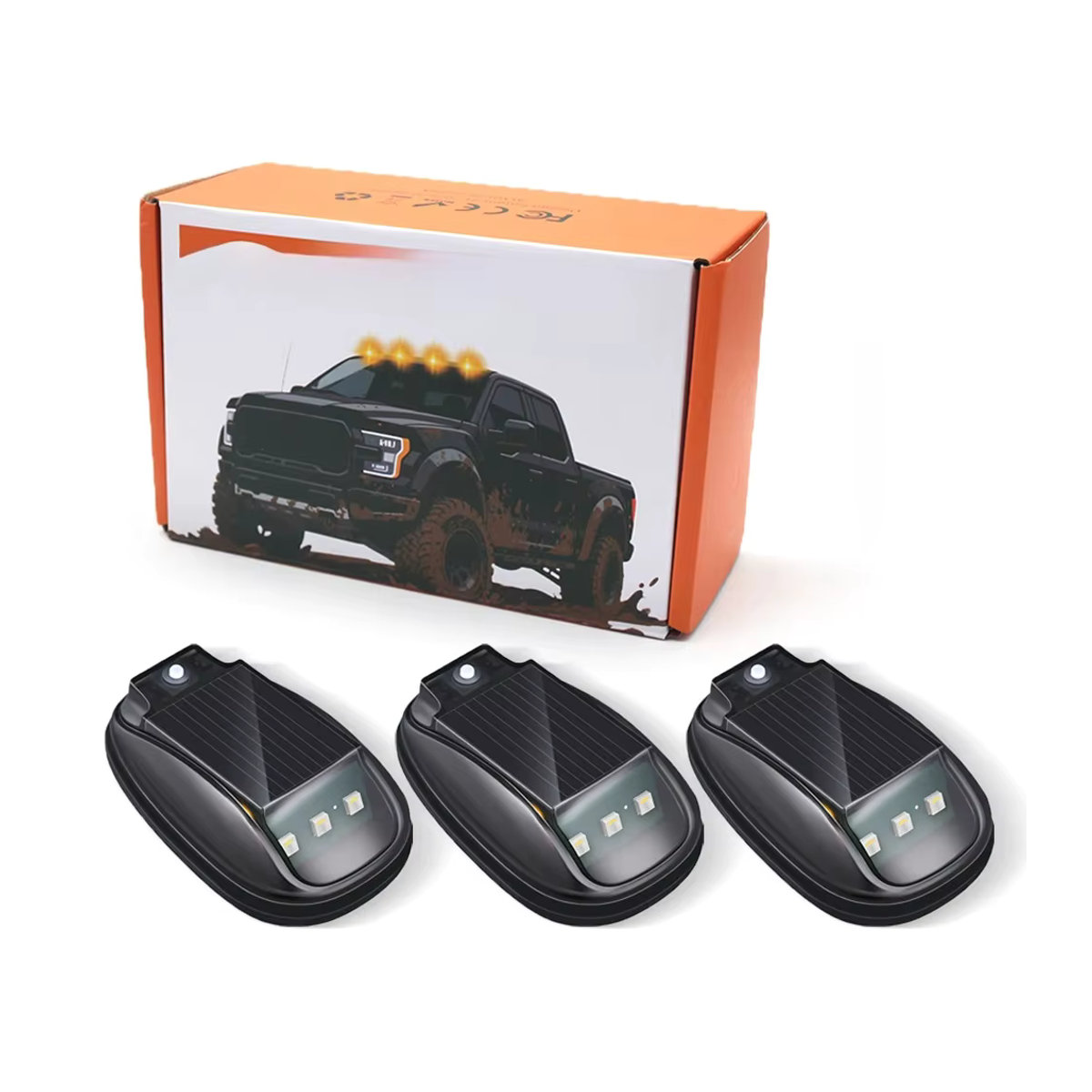 4er Set Solarbetriebene Kabellose LKW Kabinenleuchten mit Automatik-Sensor von MODERN CAR zur Montage ohne Bohren - Bild 6