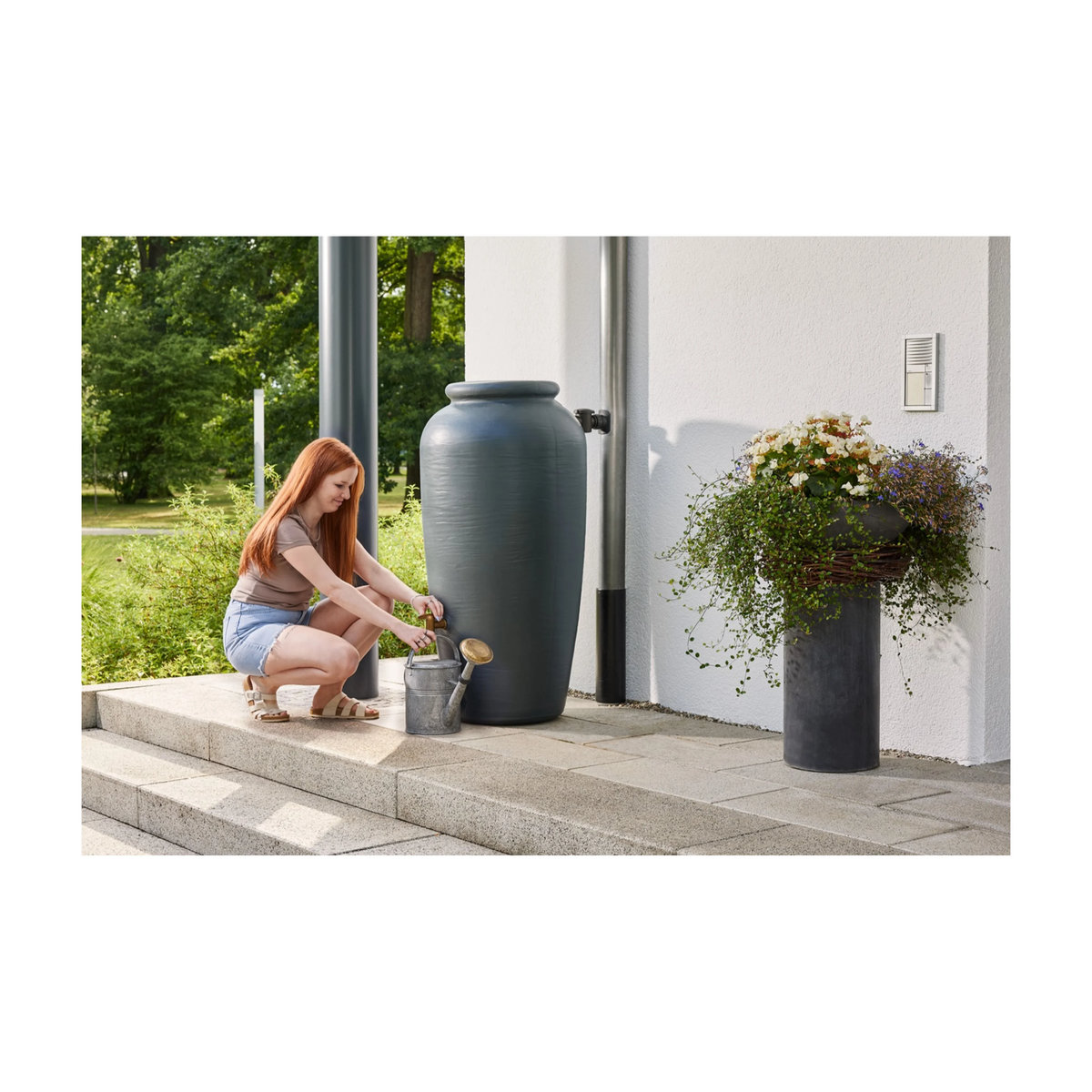 4rain AMPHORA Regentonne 220 Liter in Anthrazit - Bild 2