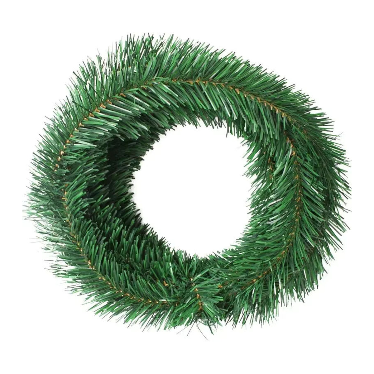 5,5 m Weihnachtsdekoration aus Rattan mit grünen Kiefernnadeln und gestreiften Wollstreifen für dein Party-Arrangement - Bild 4