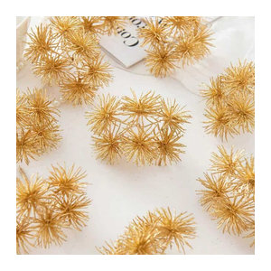 5 oder 10 Stück Künstliche Pflanzen smr in Gold als Dekoration für Hochzeit, Weihnachten und DIY-Geschenke