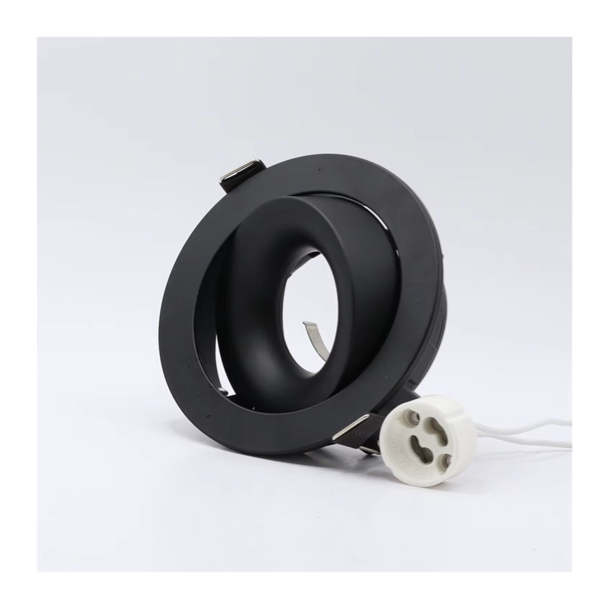 5 Stück JOYINLED Einbaustrahler Set mit GU10-Sockel, runde LED-Downlights in Schwarz mit verstellbarem Winkel für Küche, Wohnzimmer und Schlafzimmer - Bild 2