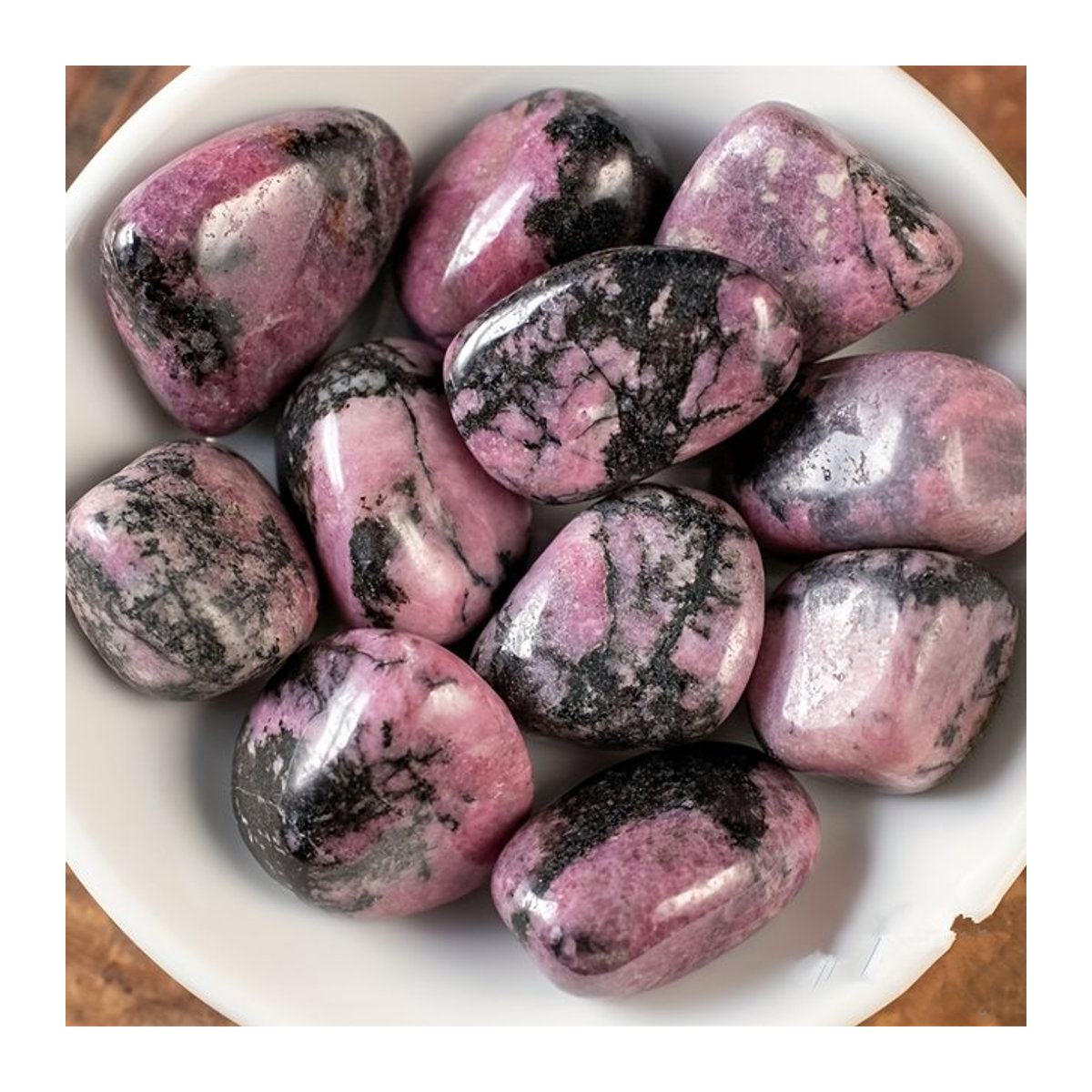 5 Stück Rosenphlogopit von Stone Brothers in Rosa, natürliche Mineralienproben für Chakra-Balance und Aquariendekoration - Bild 1