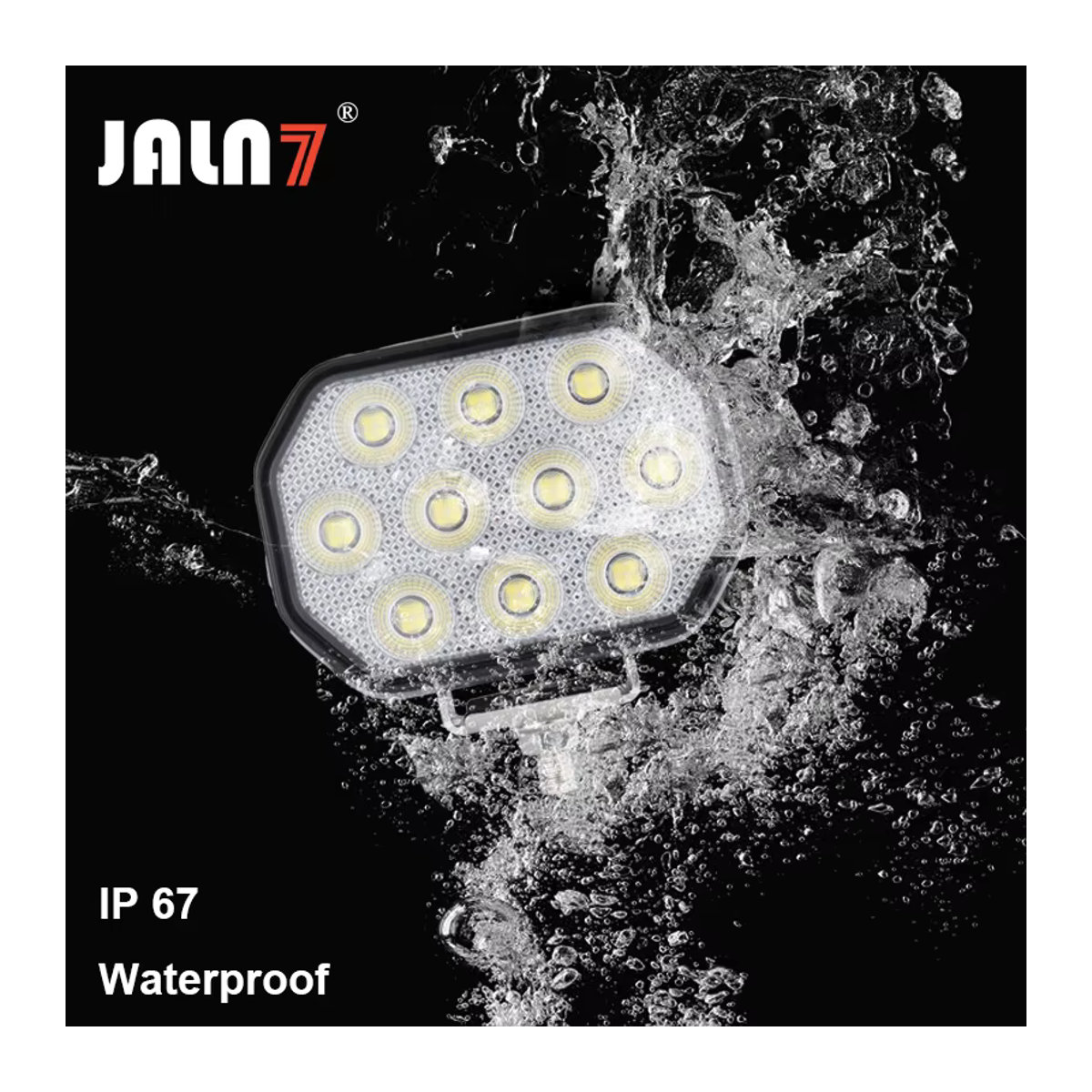5-Zoll LED Arbeitsscheinwerfer 50W Flutlicht für Offroad, LKW, Traktor und Bagger - Bild 4