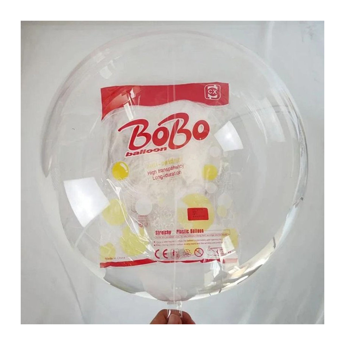 50 Stück Bobo Ballons von DHDH, transparente Blasenballons aus Kunststoff für Geburtstag, Hochzeit oder Babyparty, Durchmesser: 20,32 cm - Bild 1