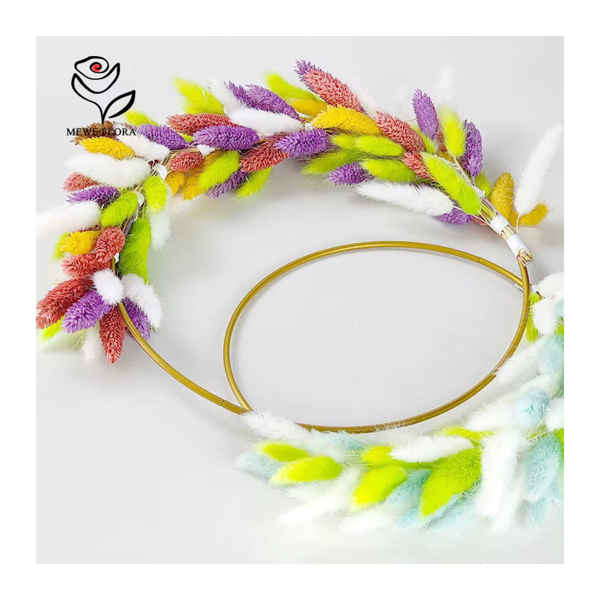 50 Stück getrocknete Phalaris-Gräser als Boho Bouquet in Lila und Mehrfarbig für deine Vase und Hochzeitsdekoration - Bild 5
