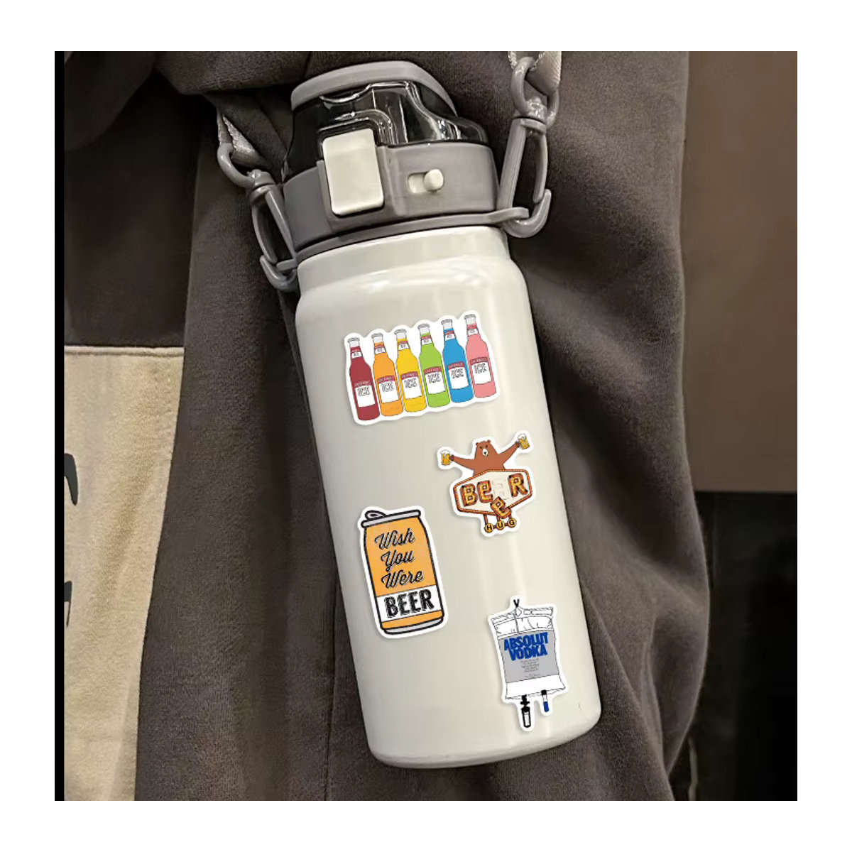 50 Stück Lustige Alkoholismus Meme Aufkleber Set, Mehrfarbig, Wasserdichte DIY Graffiti Aufkleber für Kühlschrank, Telefon und Tagebuch - Bild 5