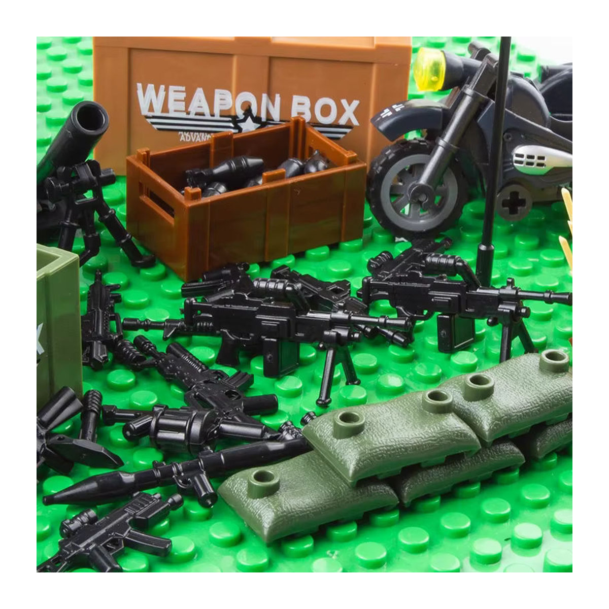 50 Stück Miniatur Schusswaffen TMZ Desktop Ornamente in Schwarz und Gold aus Kunststoff für DIY Dekorationen - Bild 2